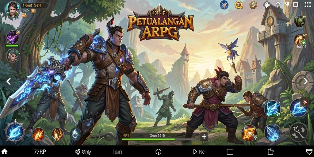 Tampilan gameplay spektakuler di 77RP, menghidupkan setiap petualangan.