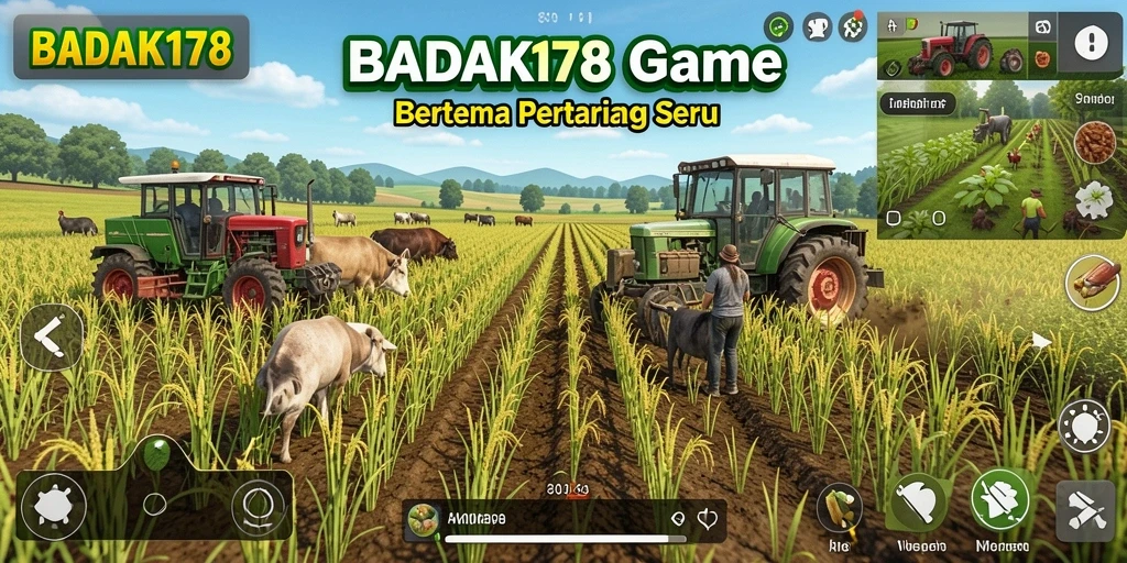 Gameplay menarik di BADAK178 dengan berbagai aktivitas pertanian.