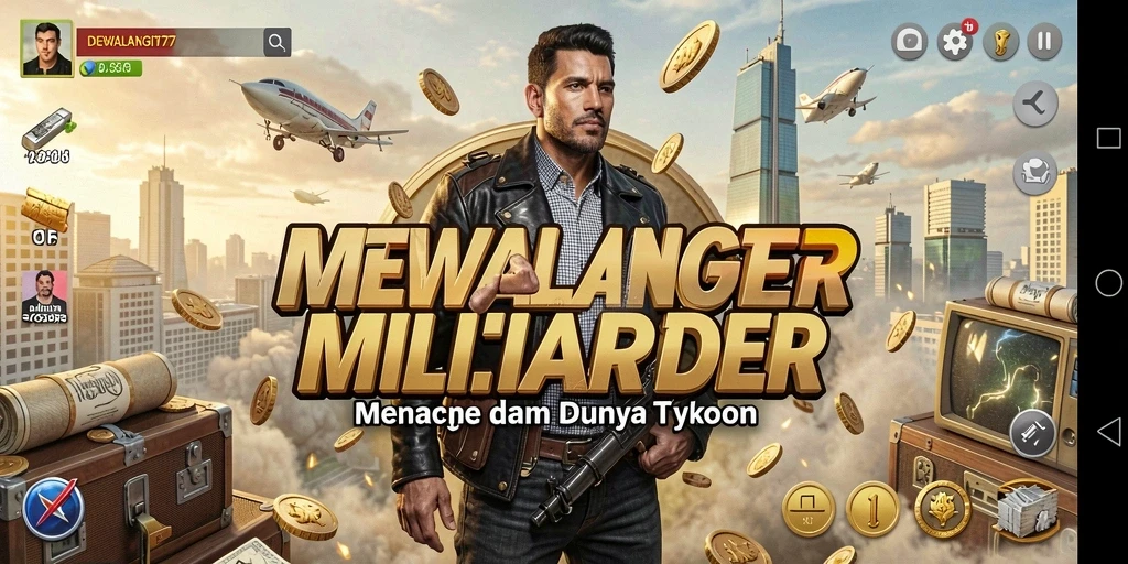 Tampilan gameplay strategi bisnis menarik di DEWALANGIT77.