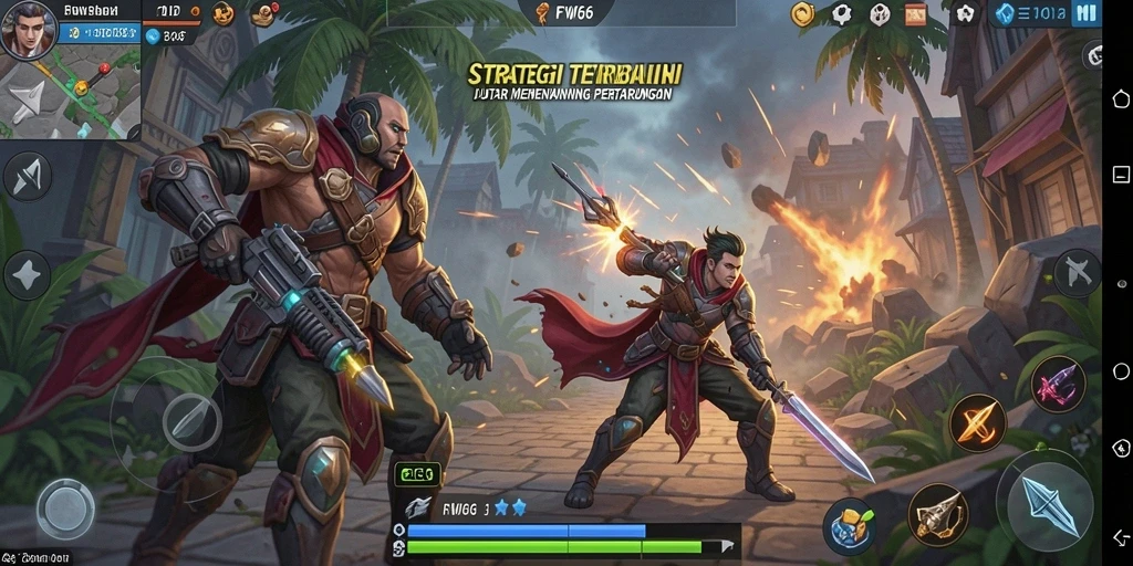 Tampilan gameplay dari FW66 yang strategis dan menarik.