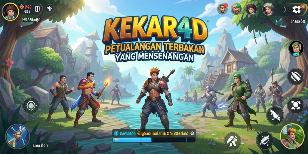 Tampak luar dunia Open World yang luas di KEKAR4D.