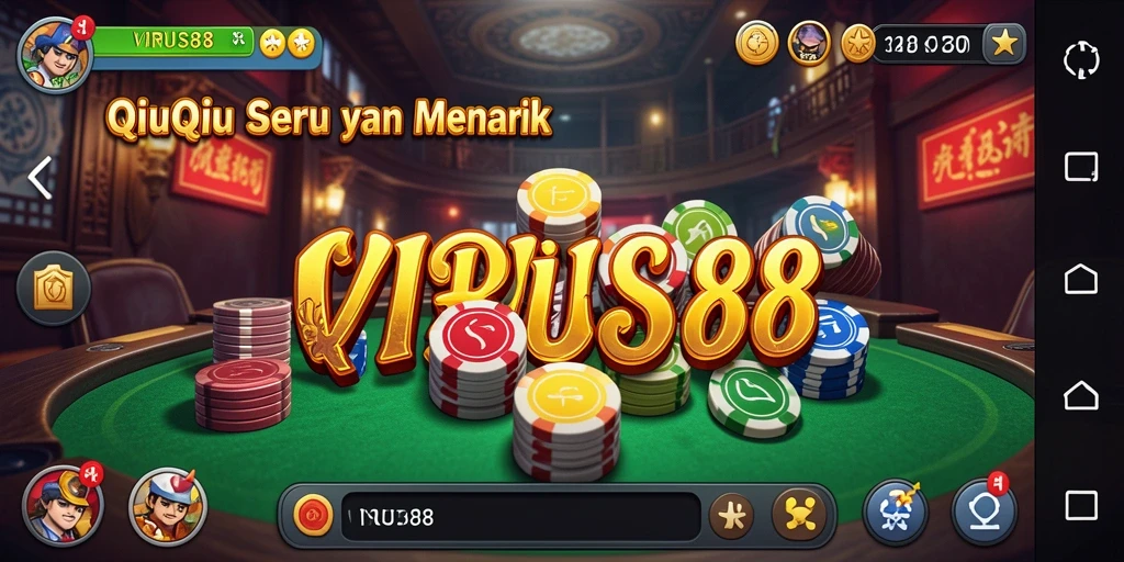 Tampilan gameplay QiuQiu yang menarik dan dinamis di VIRUS88.