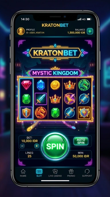 Proses unduh aplikasi Kratonbet yang mudah dan cepat.