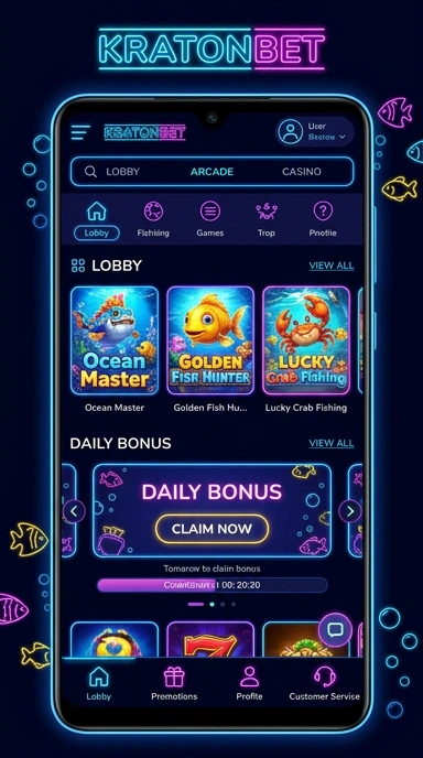 Berbagai kategori aplikasi yang tersedia di Kratonbet.